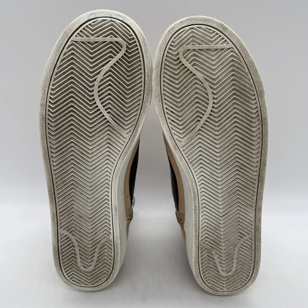Nike Womens 7 Shoes Shoes Blazer Mid Rebel XX Bio Beige Suede Sneakers Side Zip‎